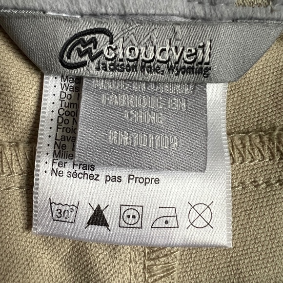 Cloudveil Damsel Wading Pants Convertible to Shorts Hiking Size 8 Green Zip Off - Picture 12 of 14